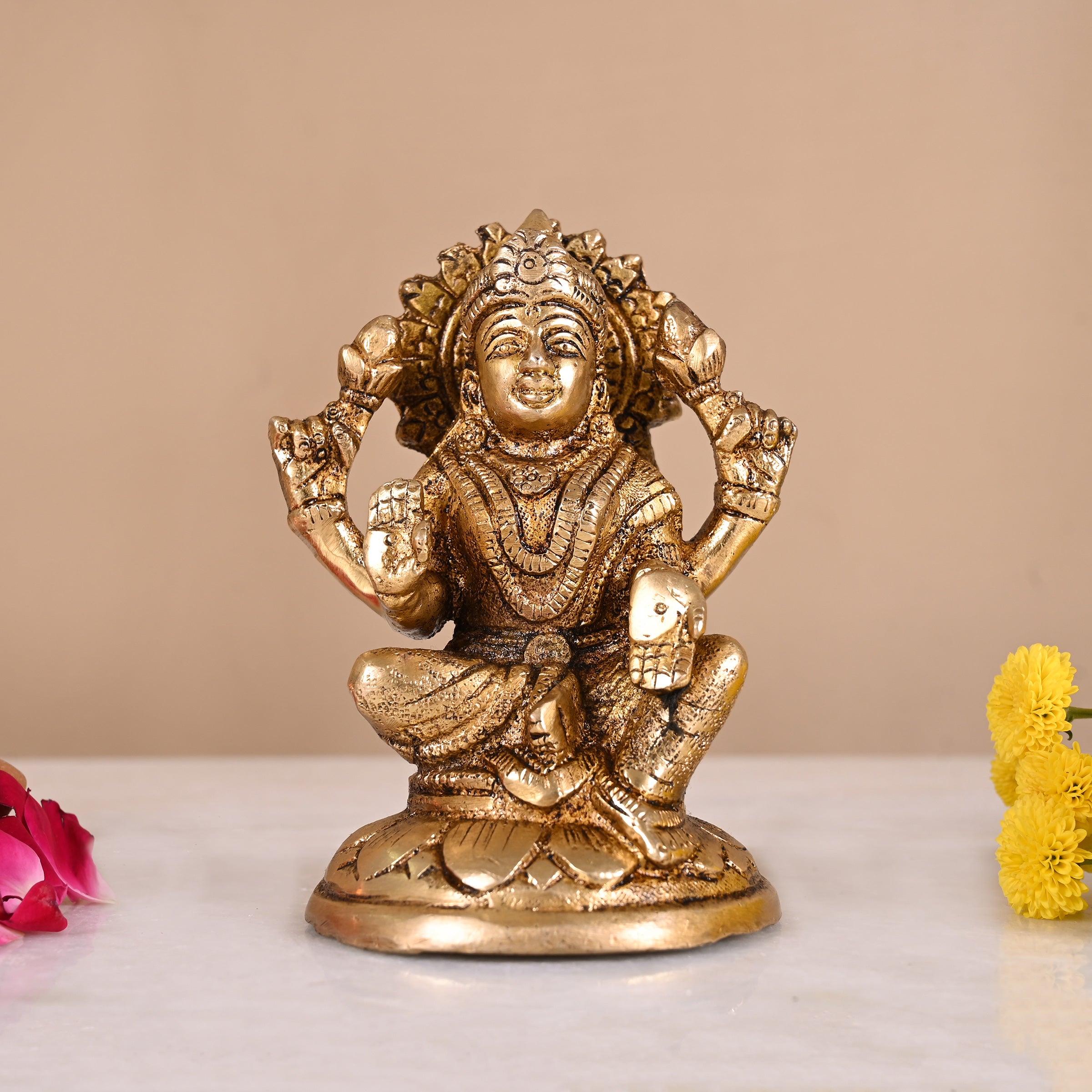 Brass Goddess Lakshmi Idol ( 4" ), Buy Brass Goddess Lakshmi Idol 4 ...