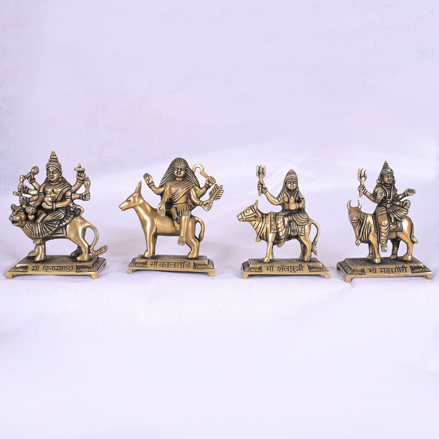 Brass Durga Idol set of 9