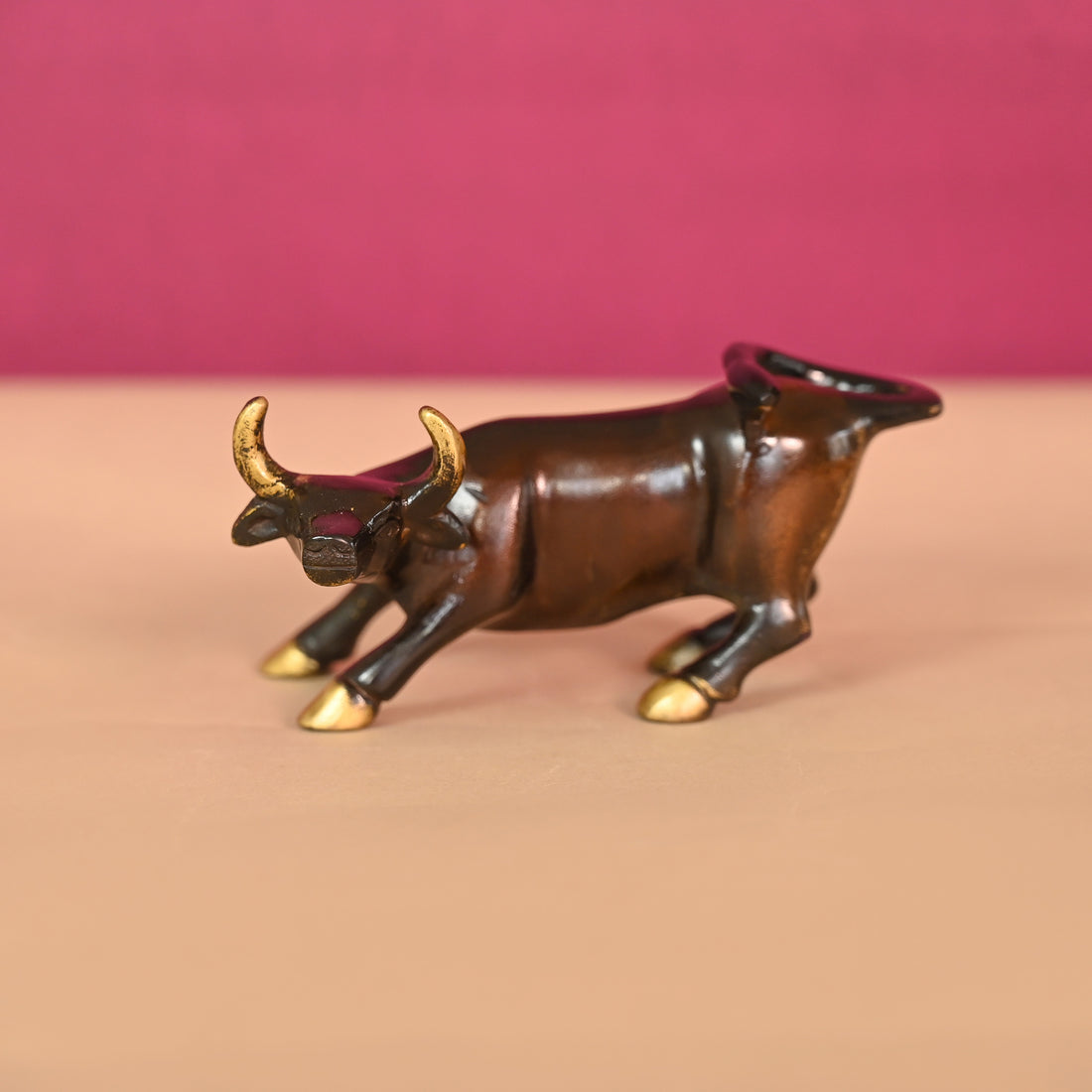 Brass Charging Bull 5"