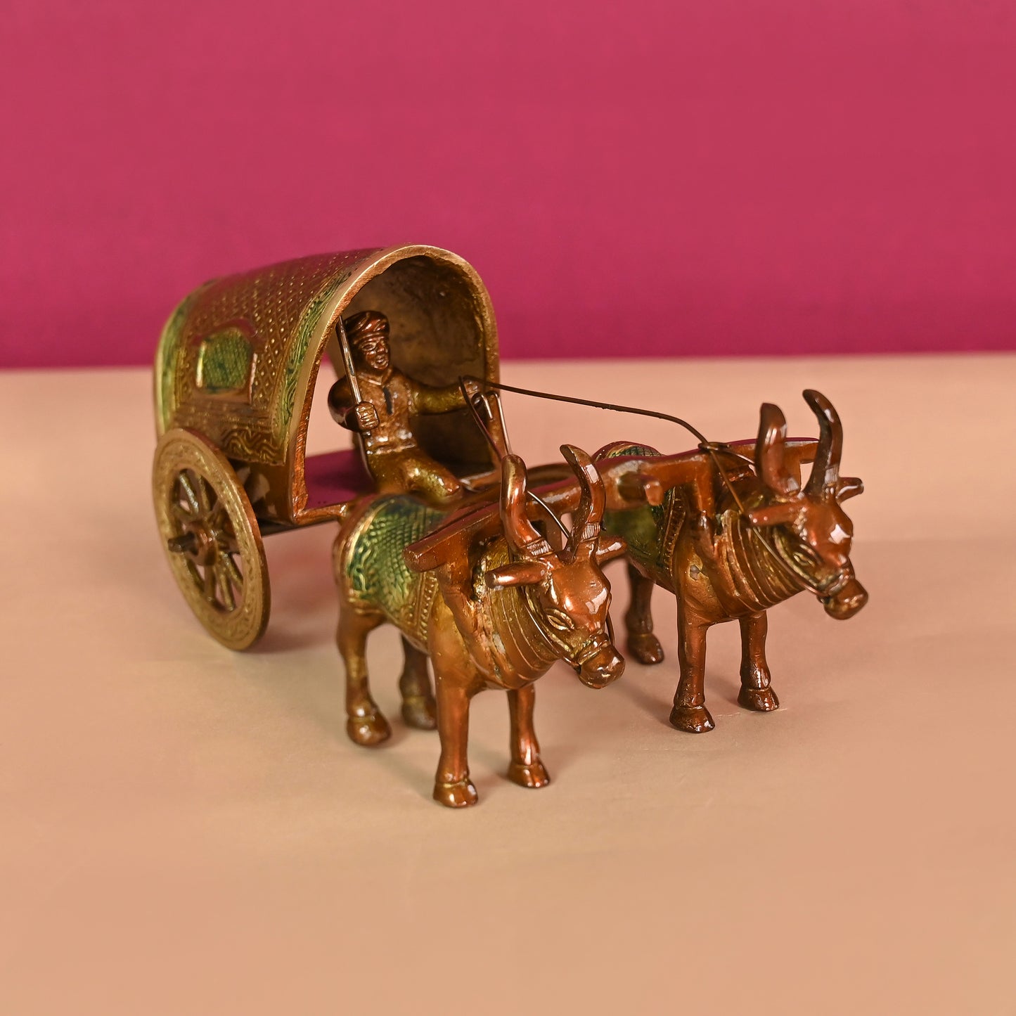 Brass Covered Village Bullock Cart