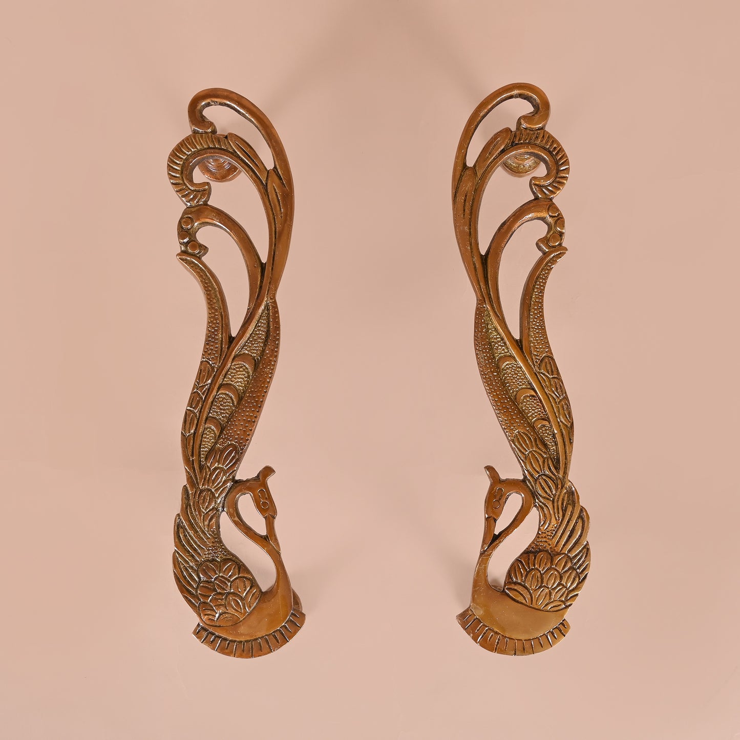 Brass Door Handle Pair 11"