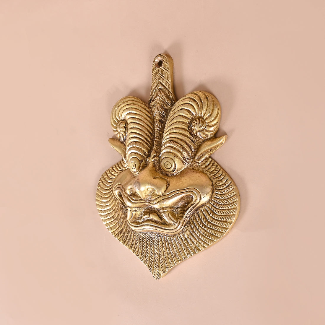 Brass Yali Wall Hanging