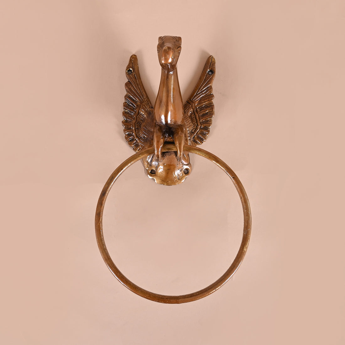 Brass Flying Angel Horse Design Towel Hanger