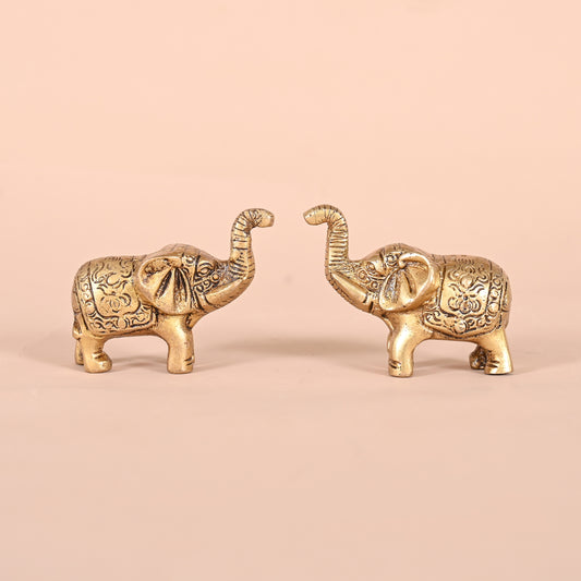 Brass Handcrafted Elephant Showpiece