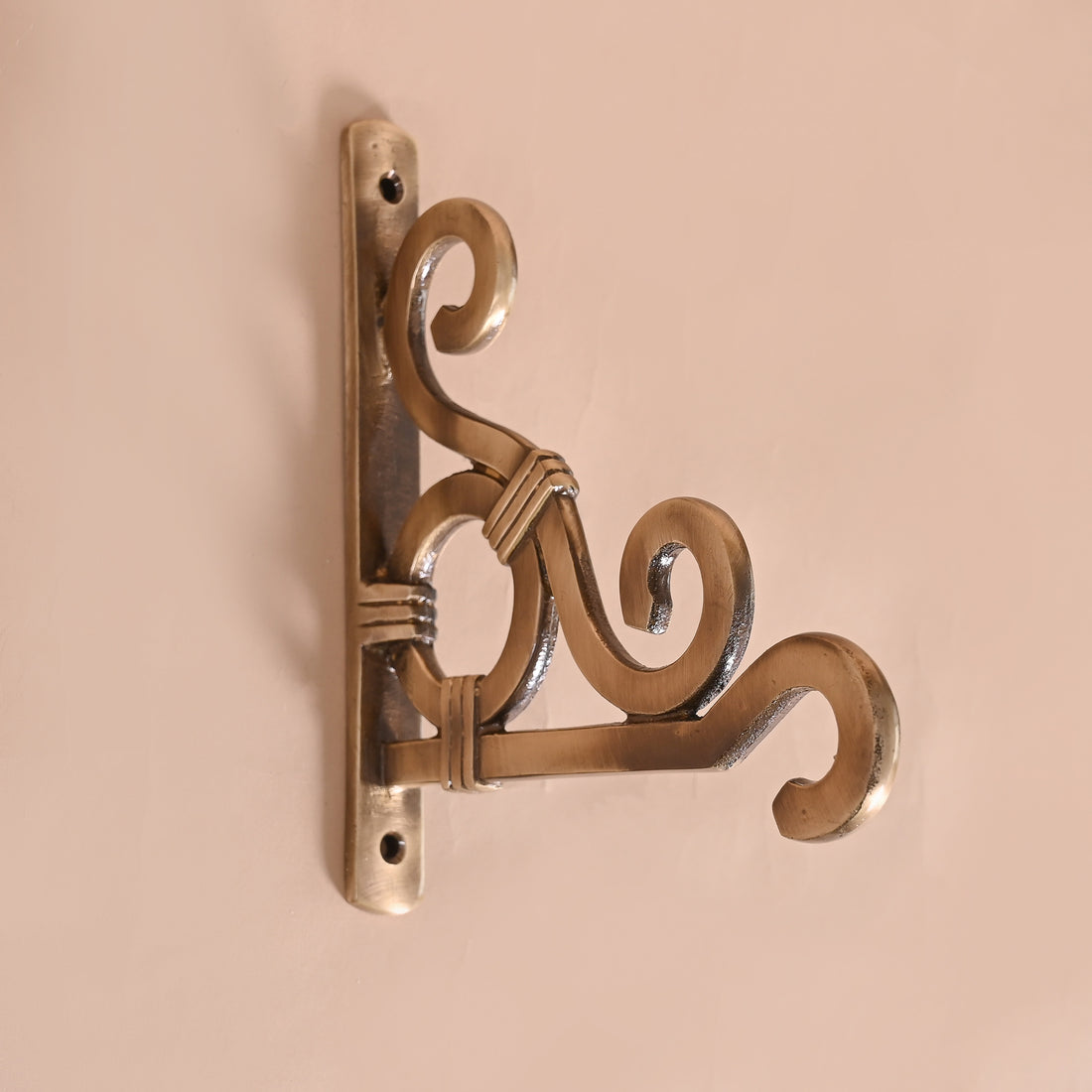 Brass Ethnic Carved Wall Lantern Diya Hanger Planter Hangers