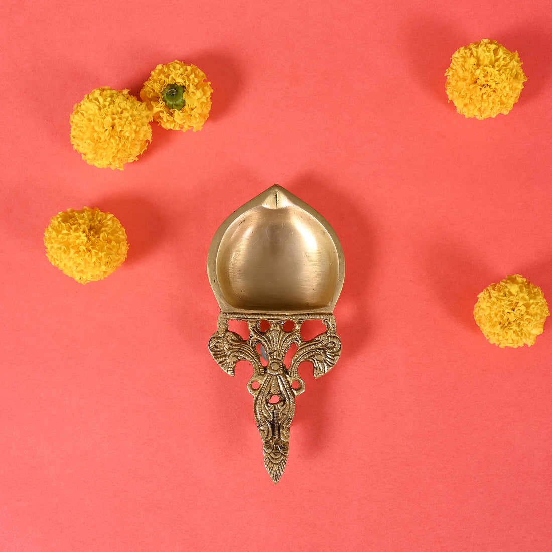 Brass Ethnic Indian Design Aarti Spoon