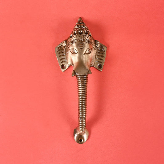 Brass Ganesh Statue with Door Handle