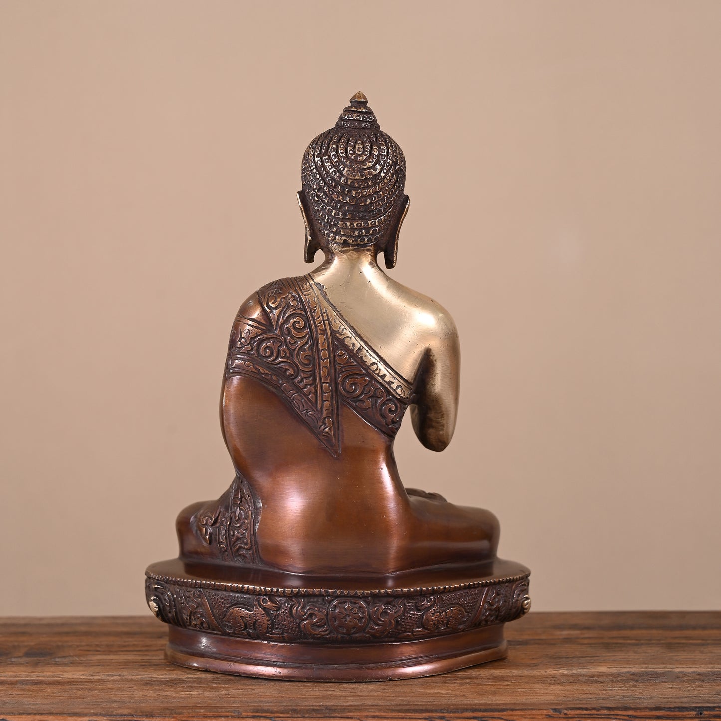 Brass Buddha Idol (8")