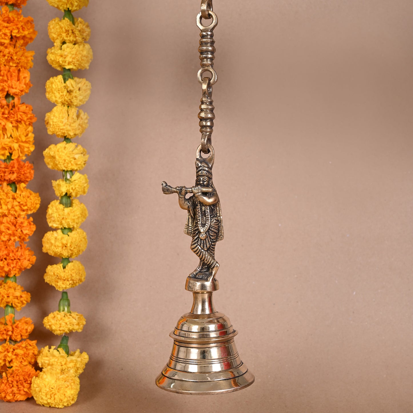 Brass Krishna Bell ( 8" )