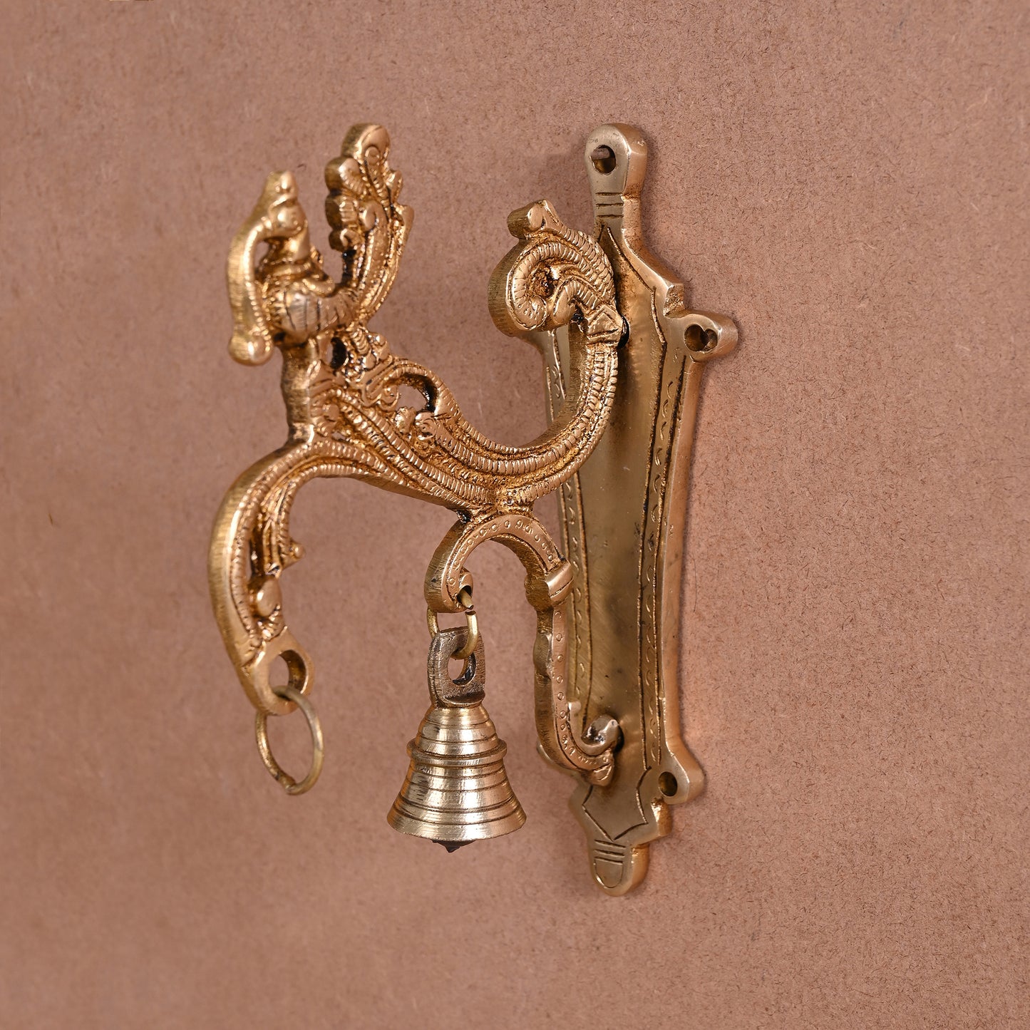 Brass Wall Hanging Bracket With Bell ( 5.5 " )