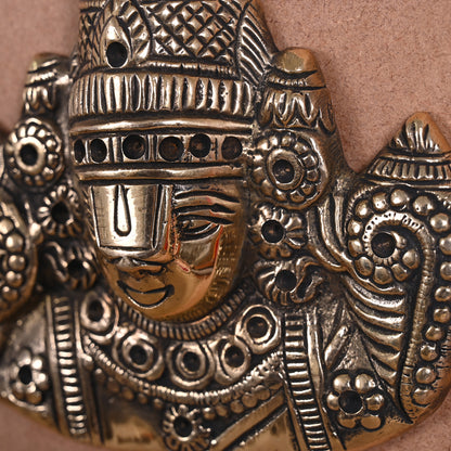 Brass Venkateshwar Wall Hanging Mask ( 7" )