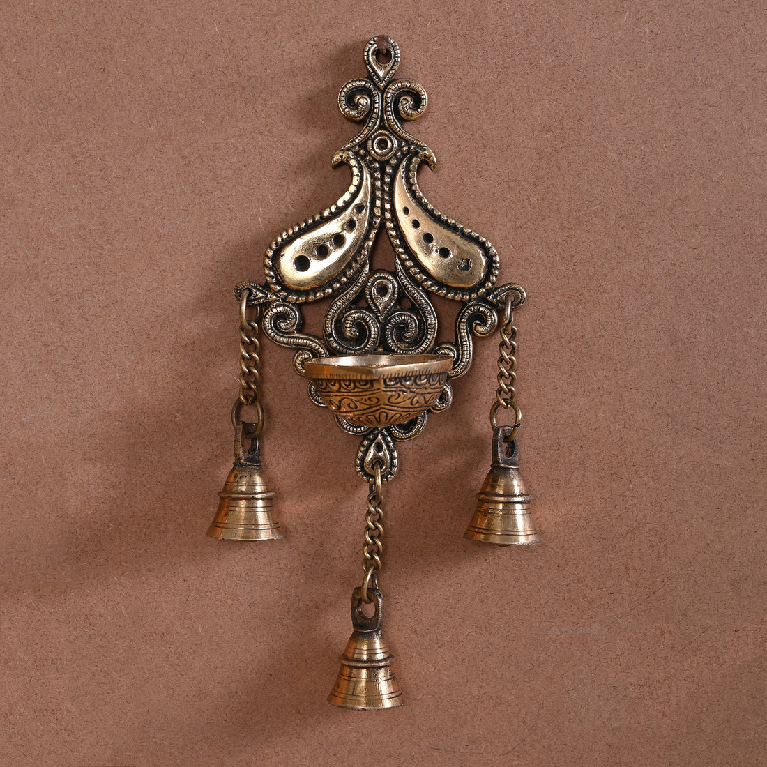 Brass Wall Haging Diya (10")