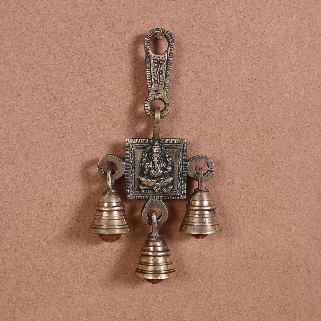 Brass Wall Hanging 'Labh' ( 7" )