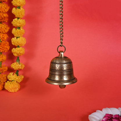 Handcarved Brass Bell ( 24.5" )
