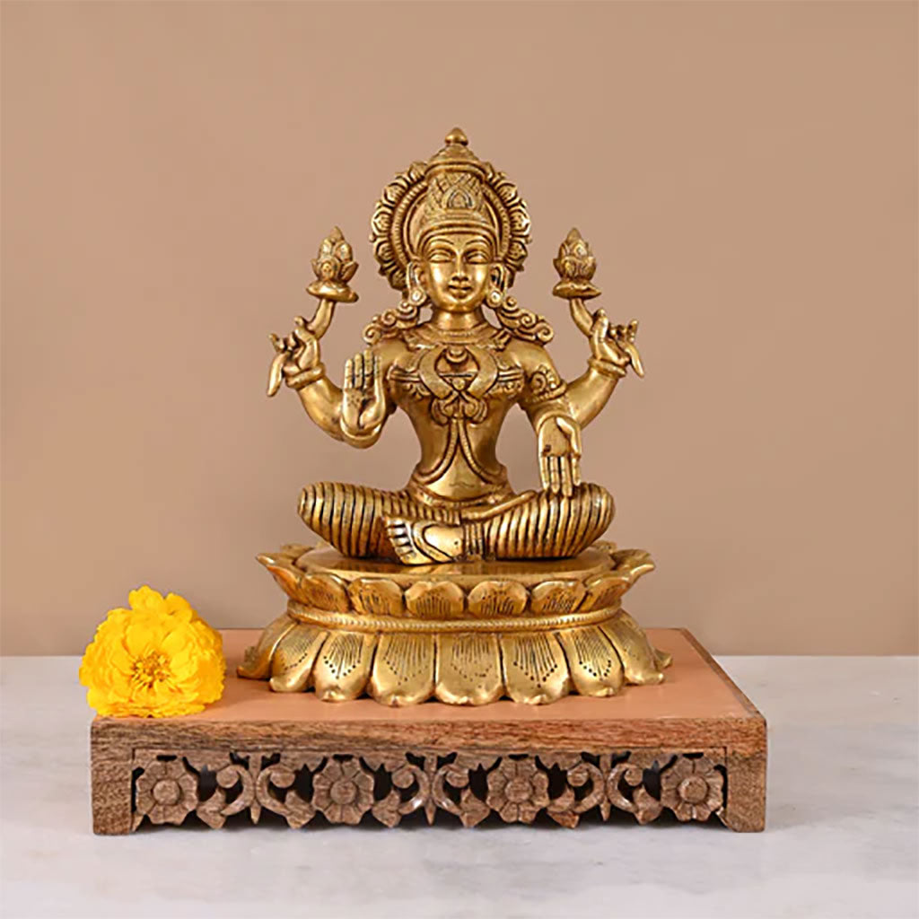 Lakshmi Idol Brass (11.5")