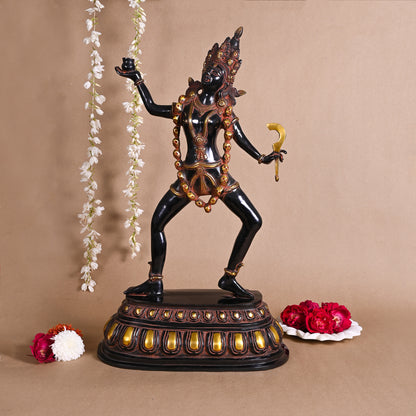 Brass Godess Kali Idol (22.5")