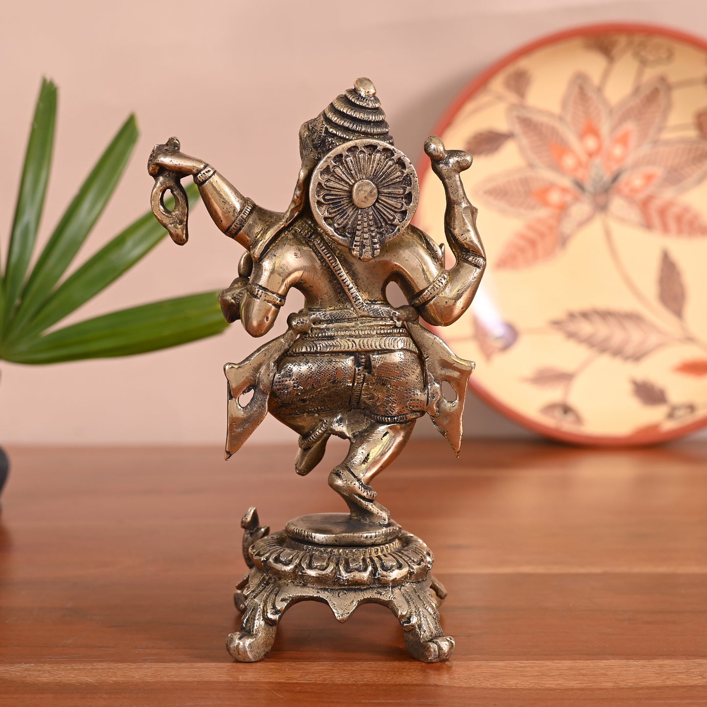 Dancing Ganesh Idol for Home Decoration (8")