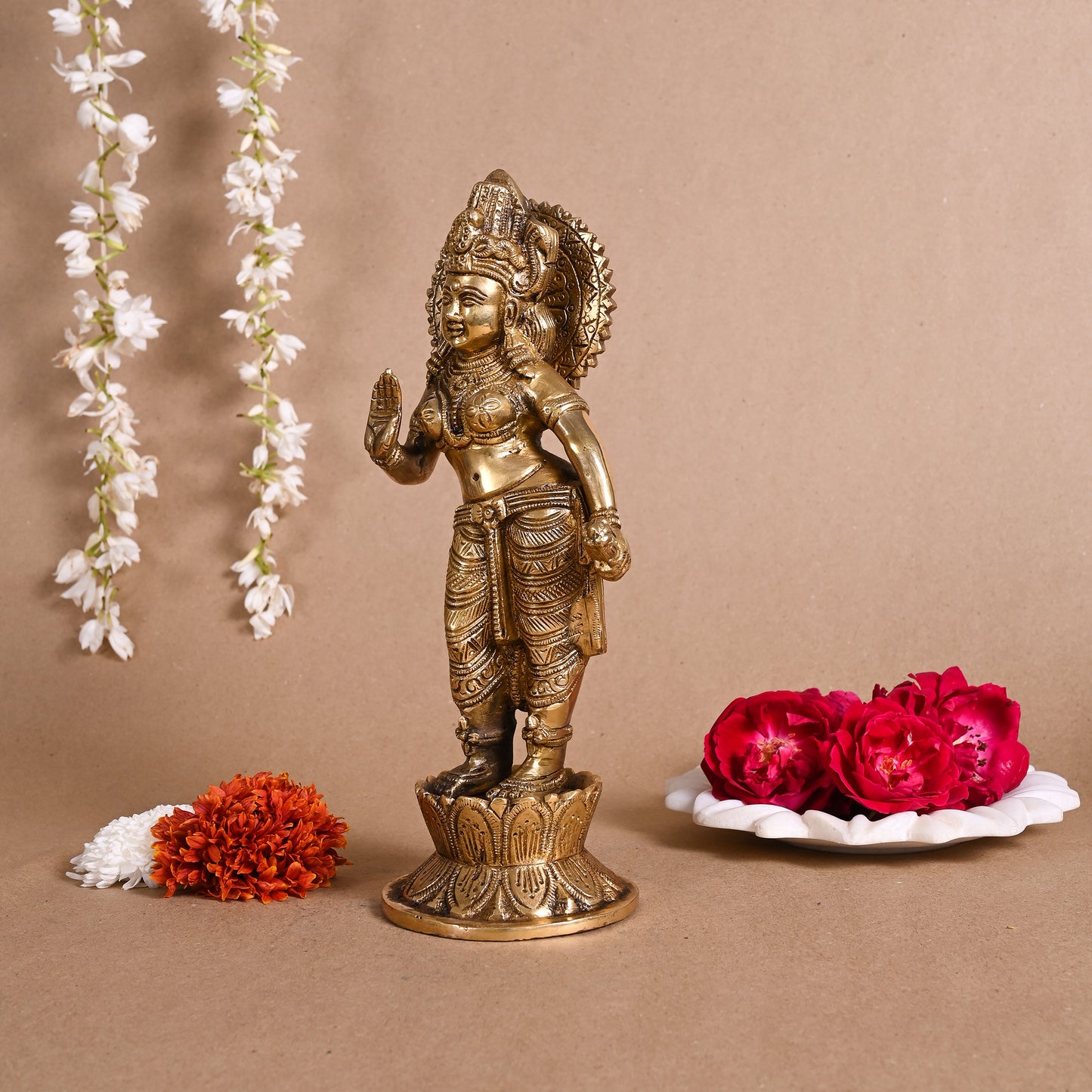 Brass Lakshmi Devi Idols ( 6" )