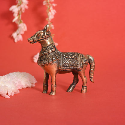 Brass Mini Decorative Horse ( 4" )