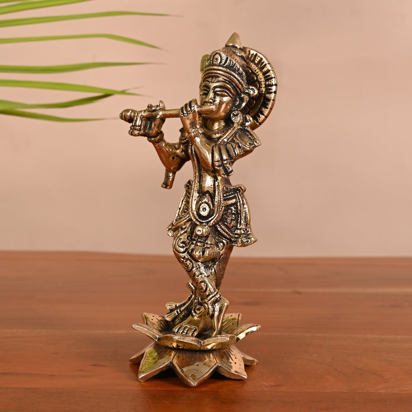 Brass Pooja Vishnu/Dhanvantri ( 10" )