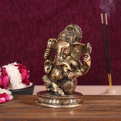 Brass Ganesh Idol (5.5" )