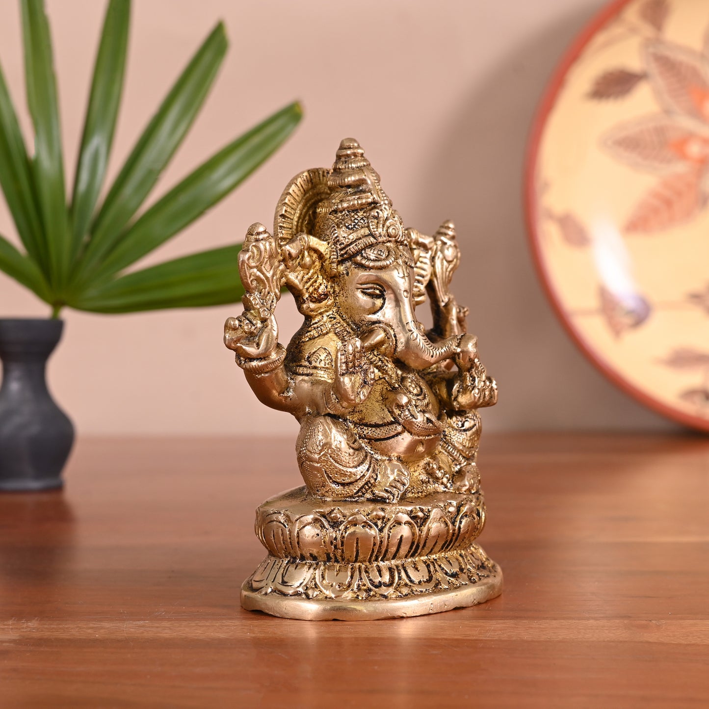 Brass Ganesha Statue (5.5")