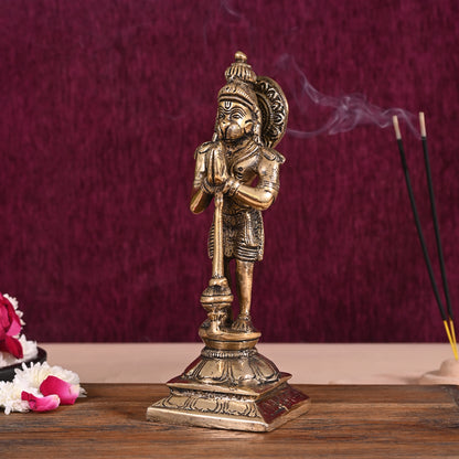 Brass Hanuman Statue ( 8.5" )