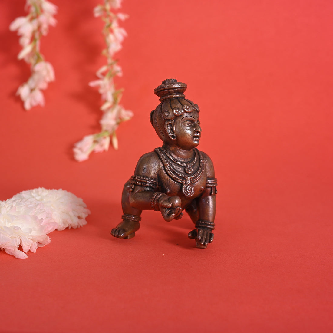 Copper Bal Krishna Idol (4")