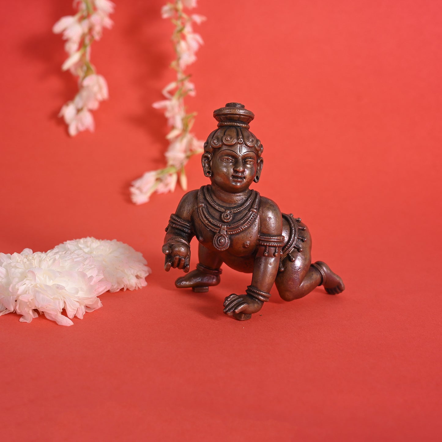 Copper Bal Krishna Idol (4")