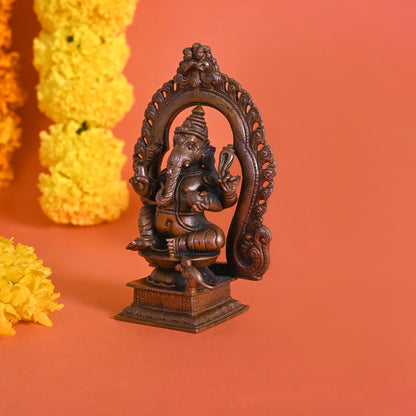 Copper Lord Ganesh Idol ( 5.5" )