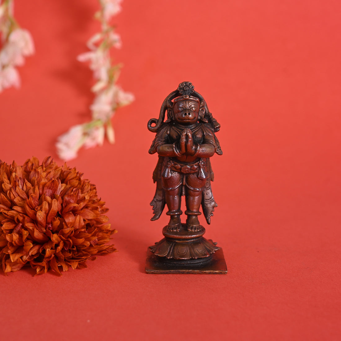 Copper Standing Hanuman (3" )