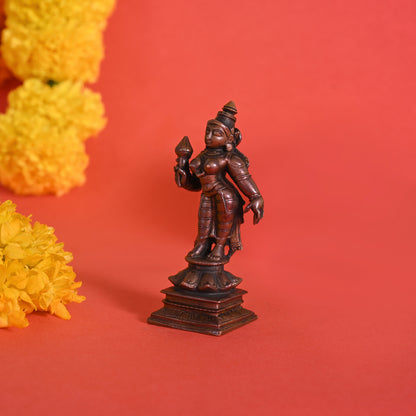 Copper Standing Parvati (4")