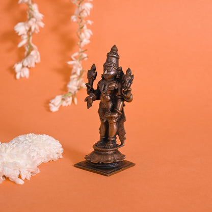 Copper Standing Vishnu (5" )