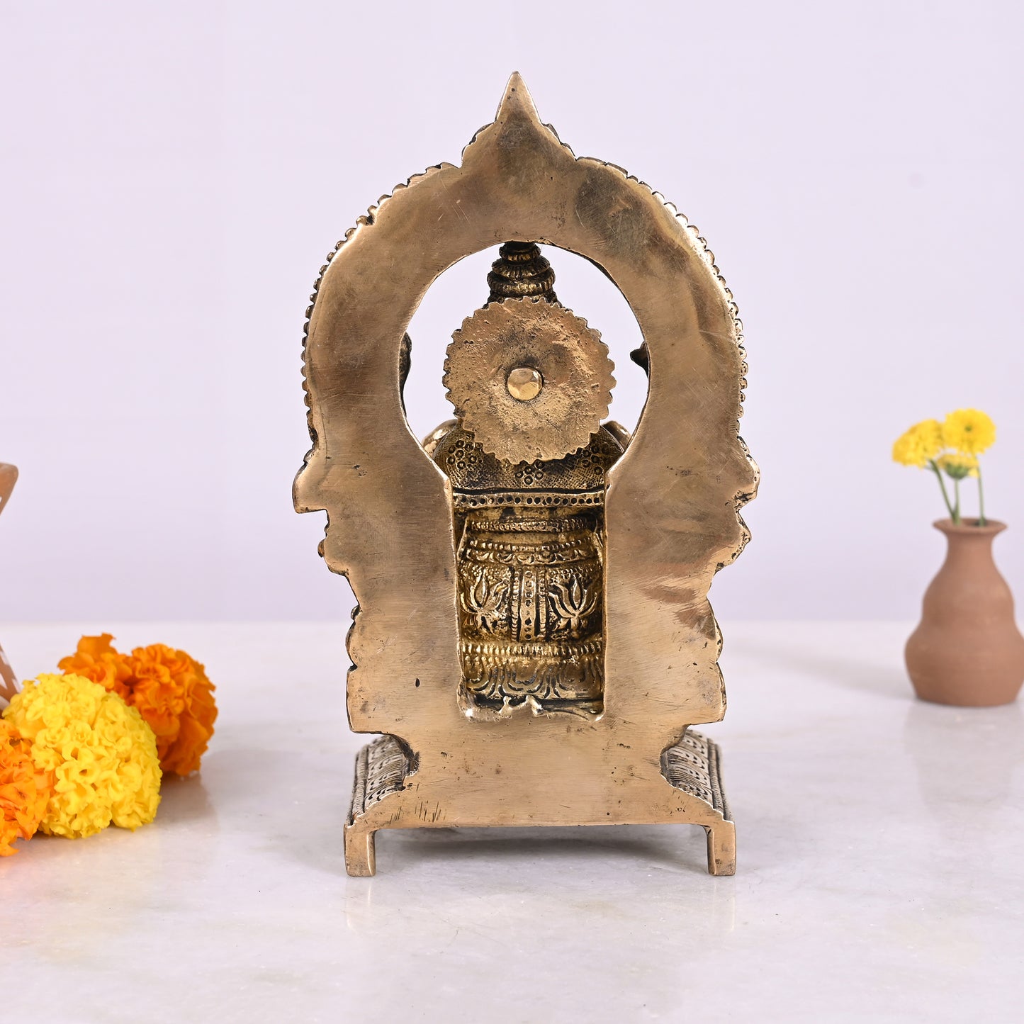 Brass Ganesh Murti (7.5")