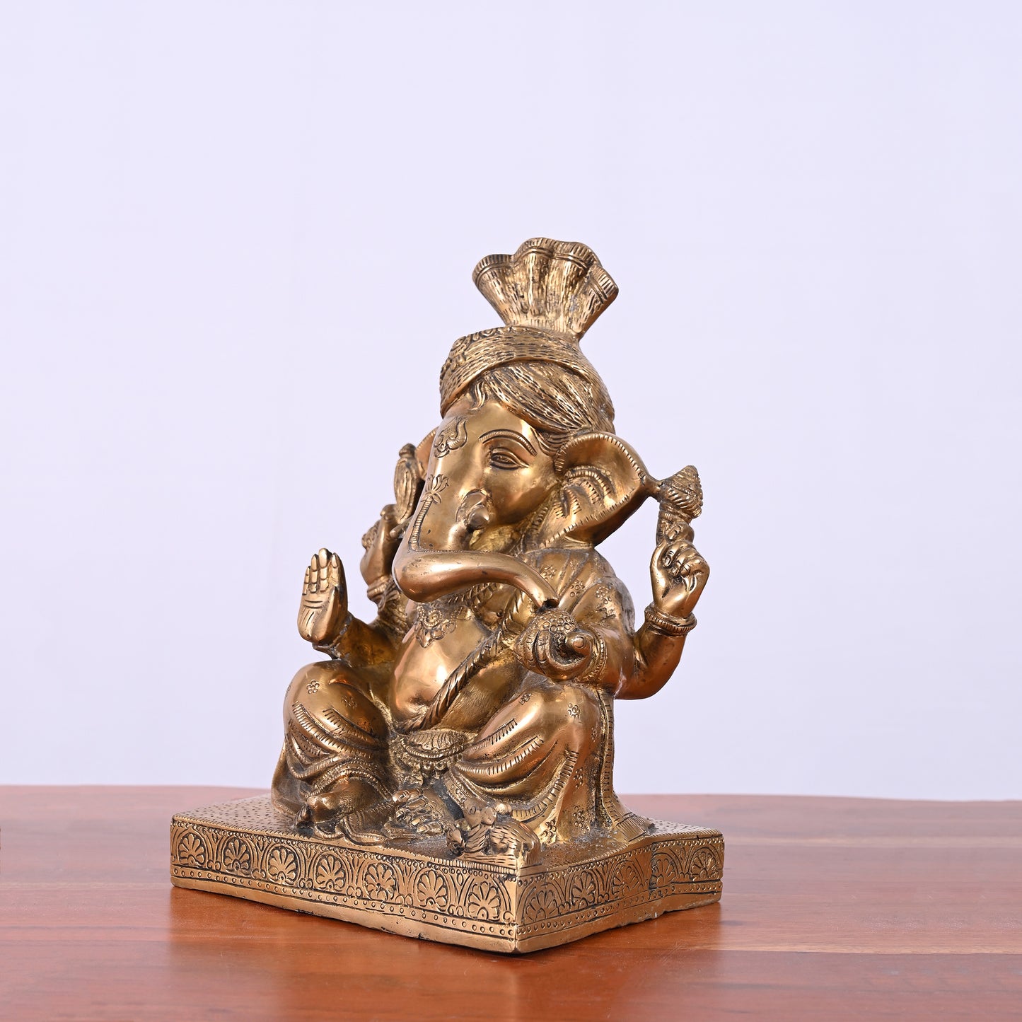 Unique Ganpati Idol with Turban (12")