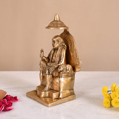 Brass Sai Baba Idol (7.5" )