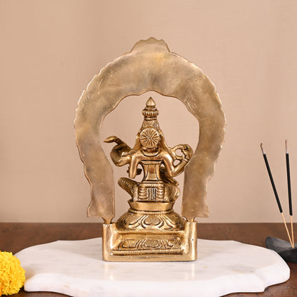 Brass Godess Saraswati Idol ( 9" )