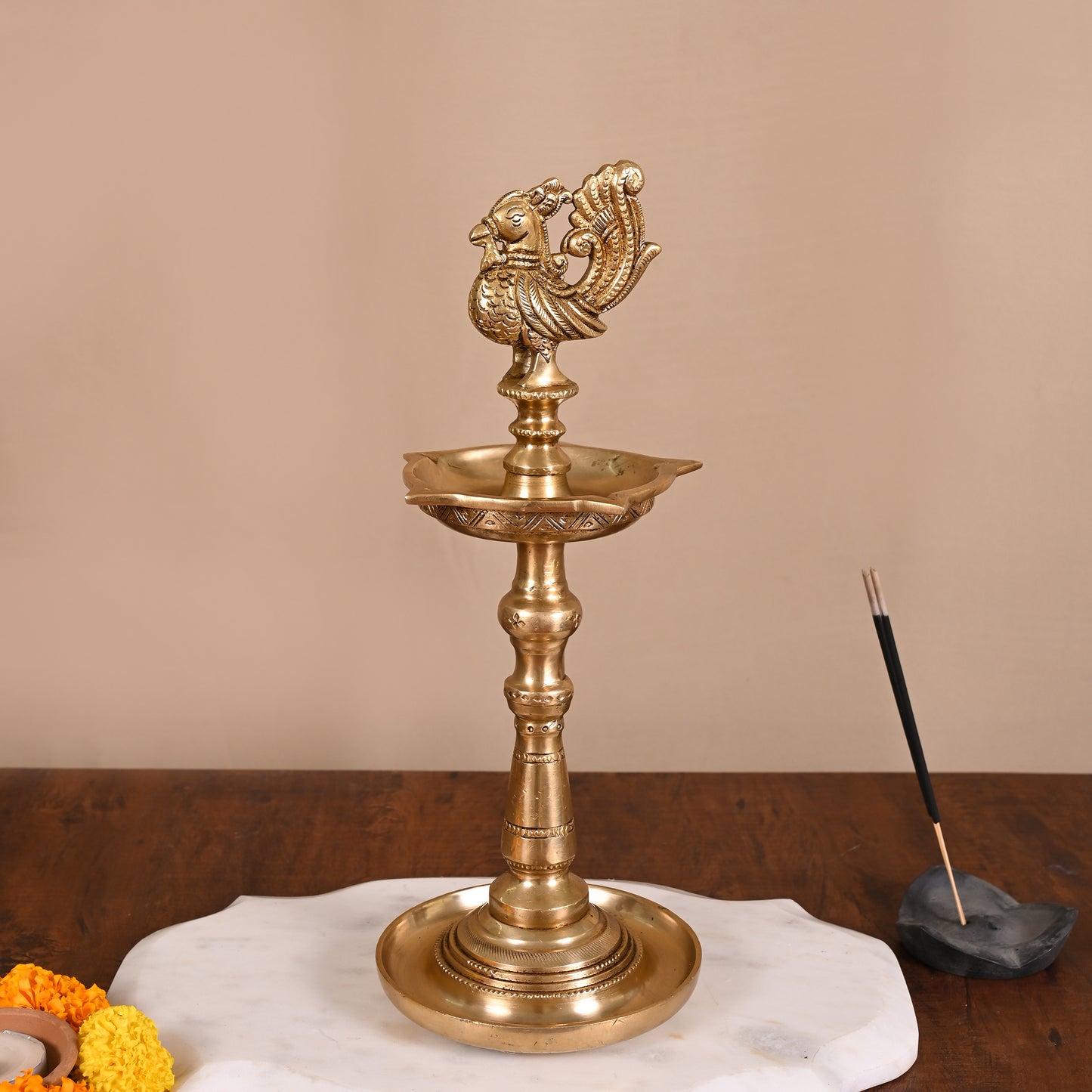 Brass Standing Lamp ( 12" )