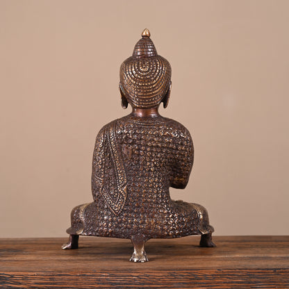 Brass Buddha Idol (11")