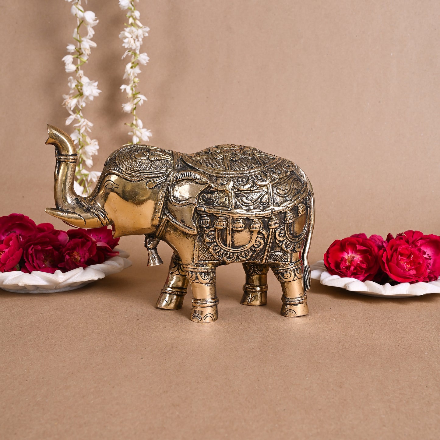 Brass Deorative Elephant ( 6.5" )