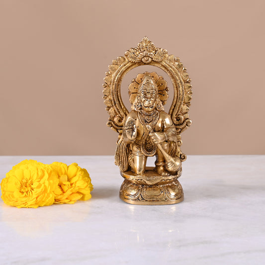 Brass Hanuman Murti ( 7" )