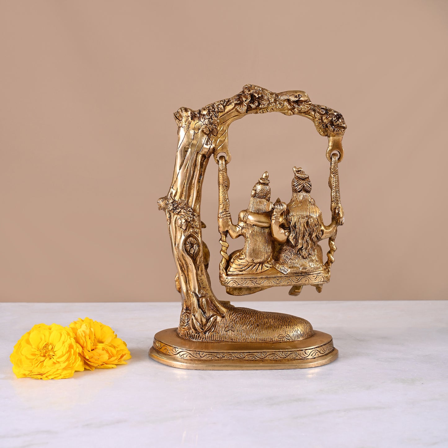 Shiv Parvati Brass Idol